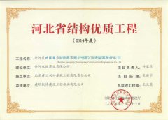香河愛晚老年綜合體結構優質工程